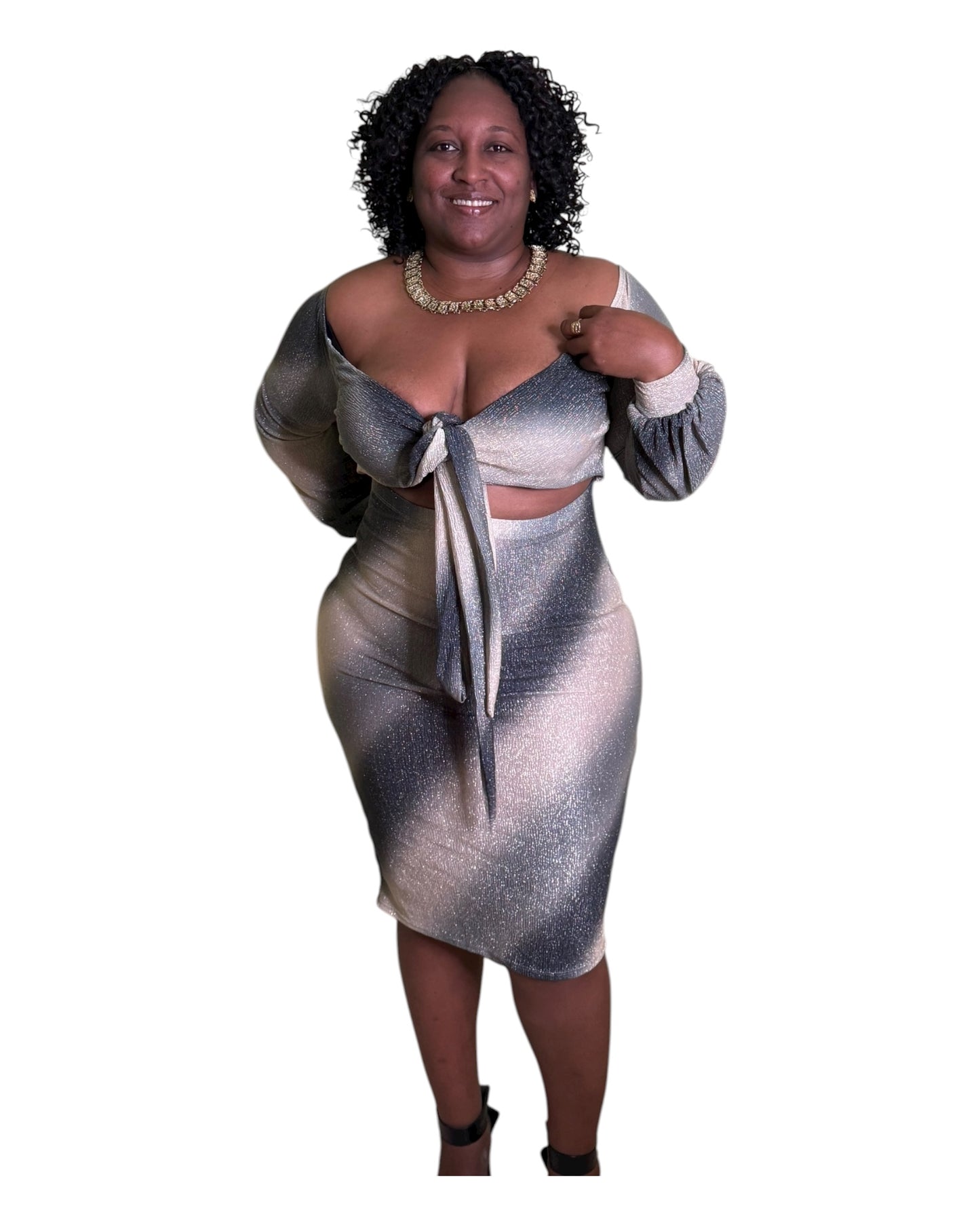 Galaxy Glam Dress - Plus Size