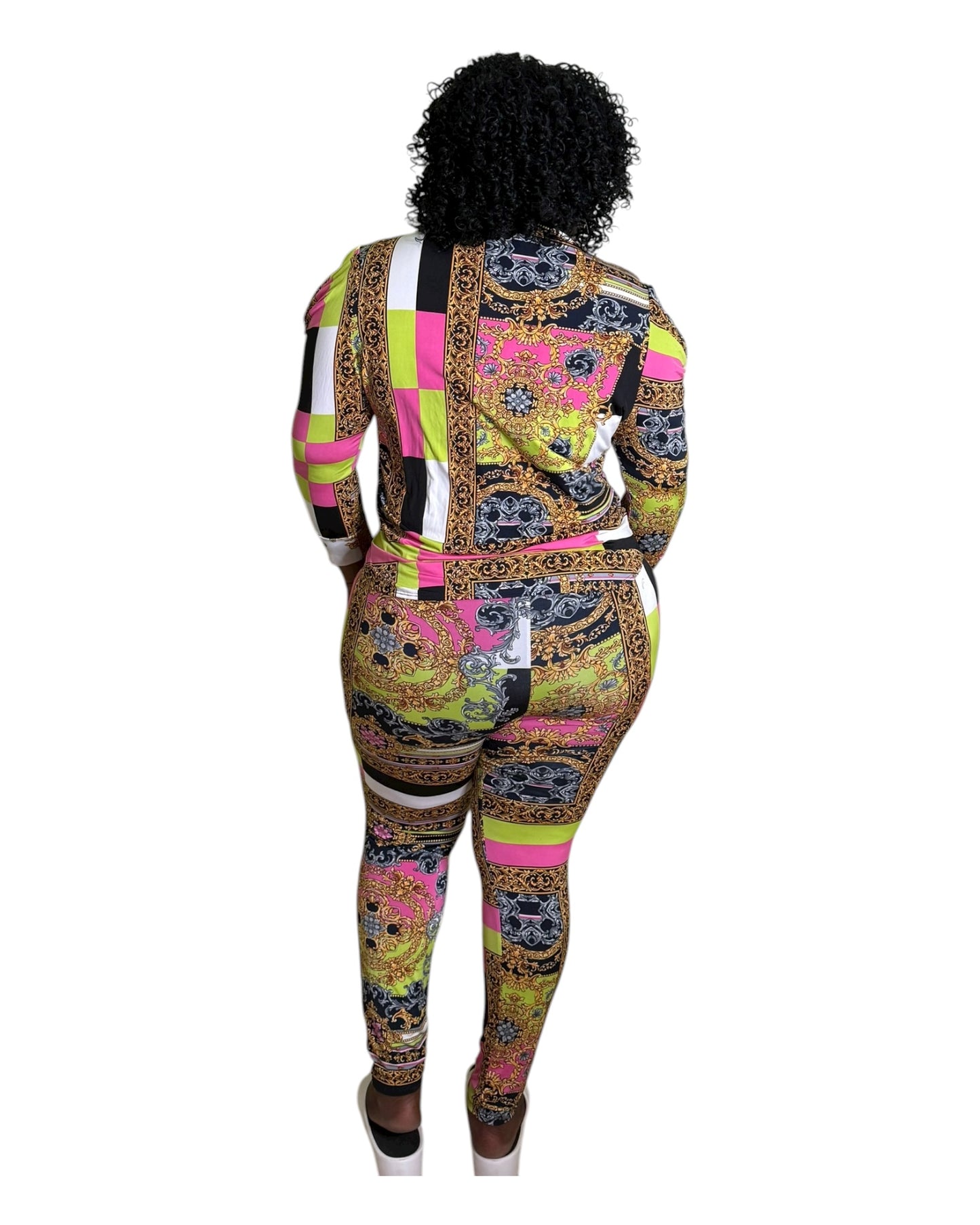 Baroque Leggings Set- Plus Size
