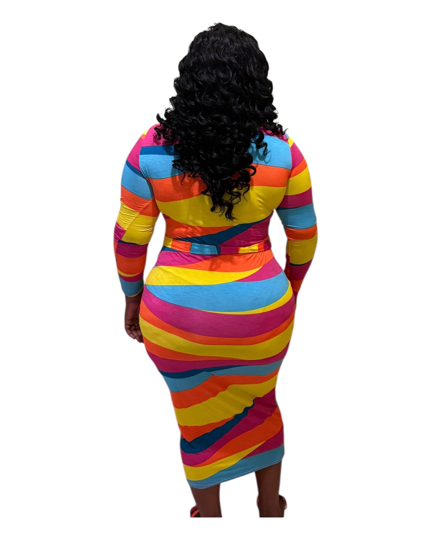 Viva Stripe Dress - Plus Size
