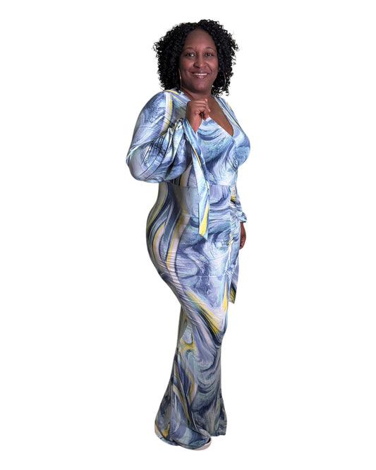 Ocean Maxi Dress - Plus Size