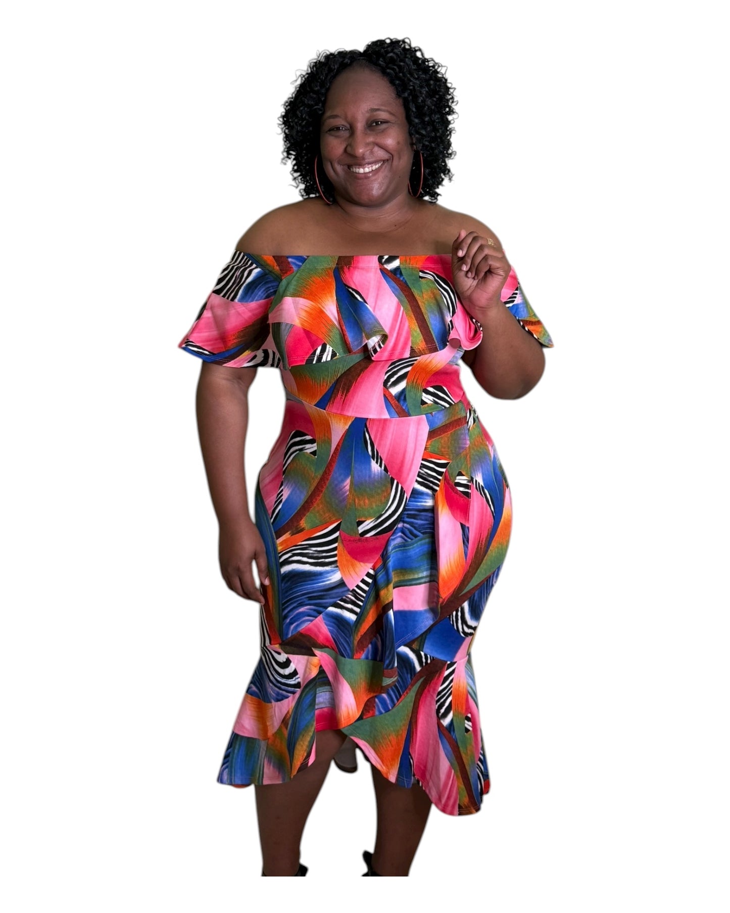 Aurora Splash Dress - Plus Size