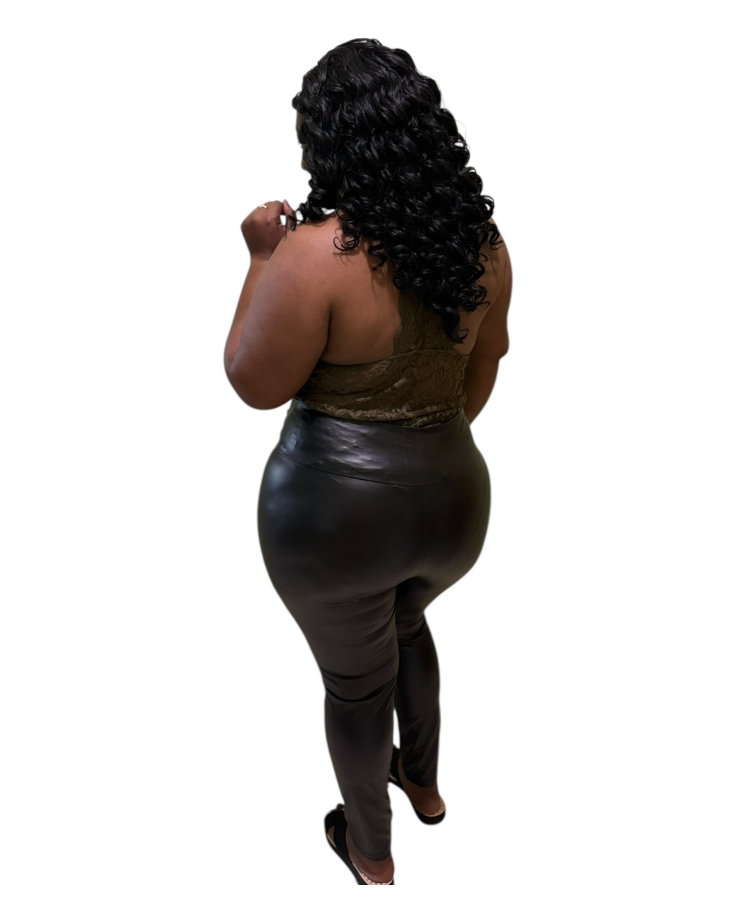 Lust Lace Bodysuit - Olive Plus Size