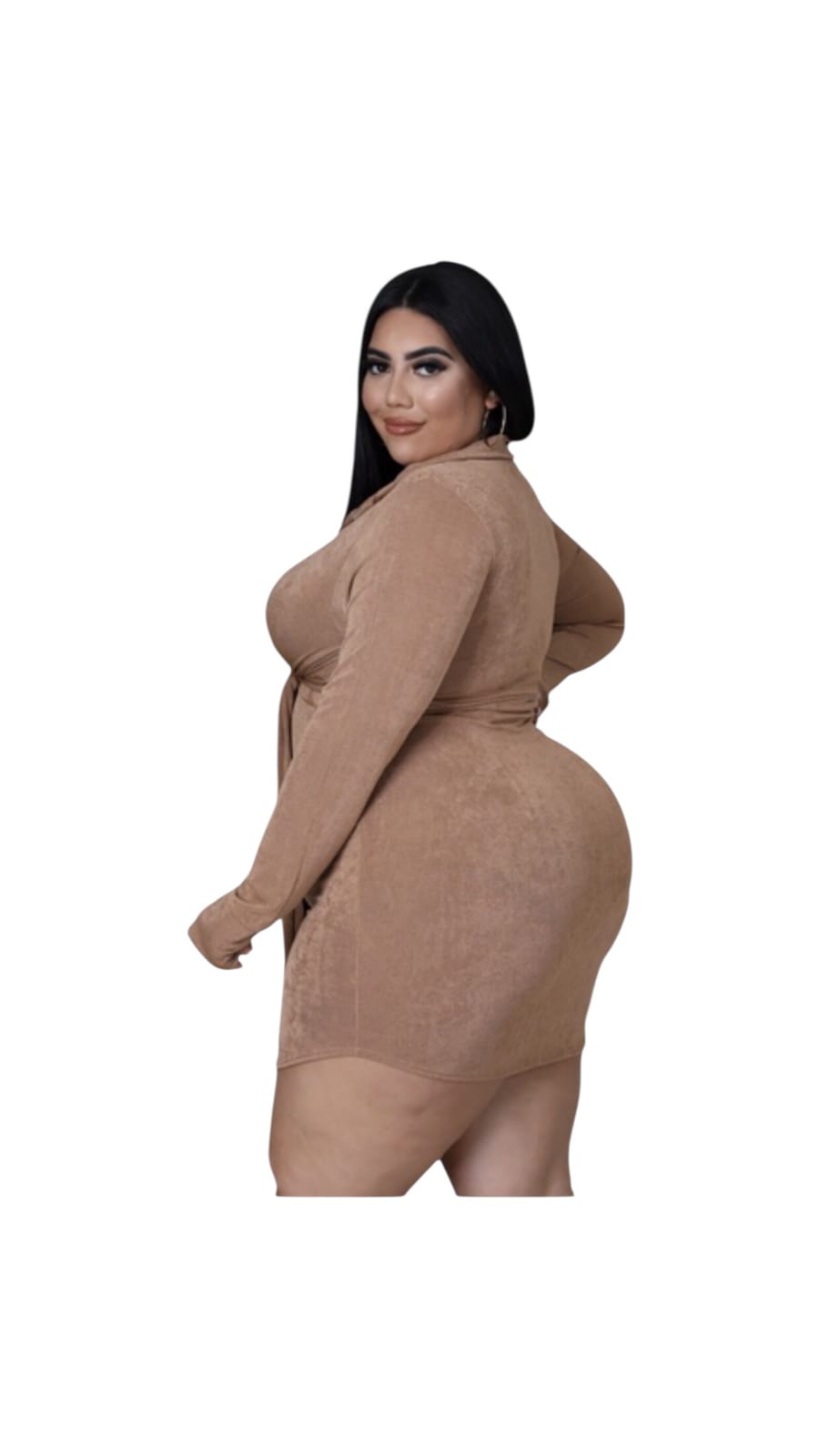 Golden Allure Dress - Plus Size