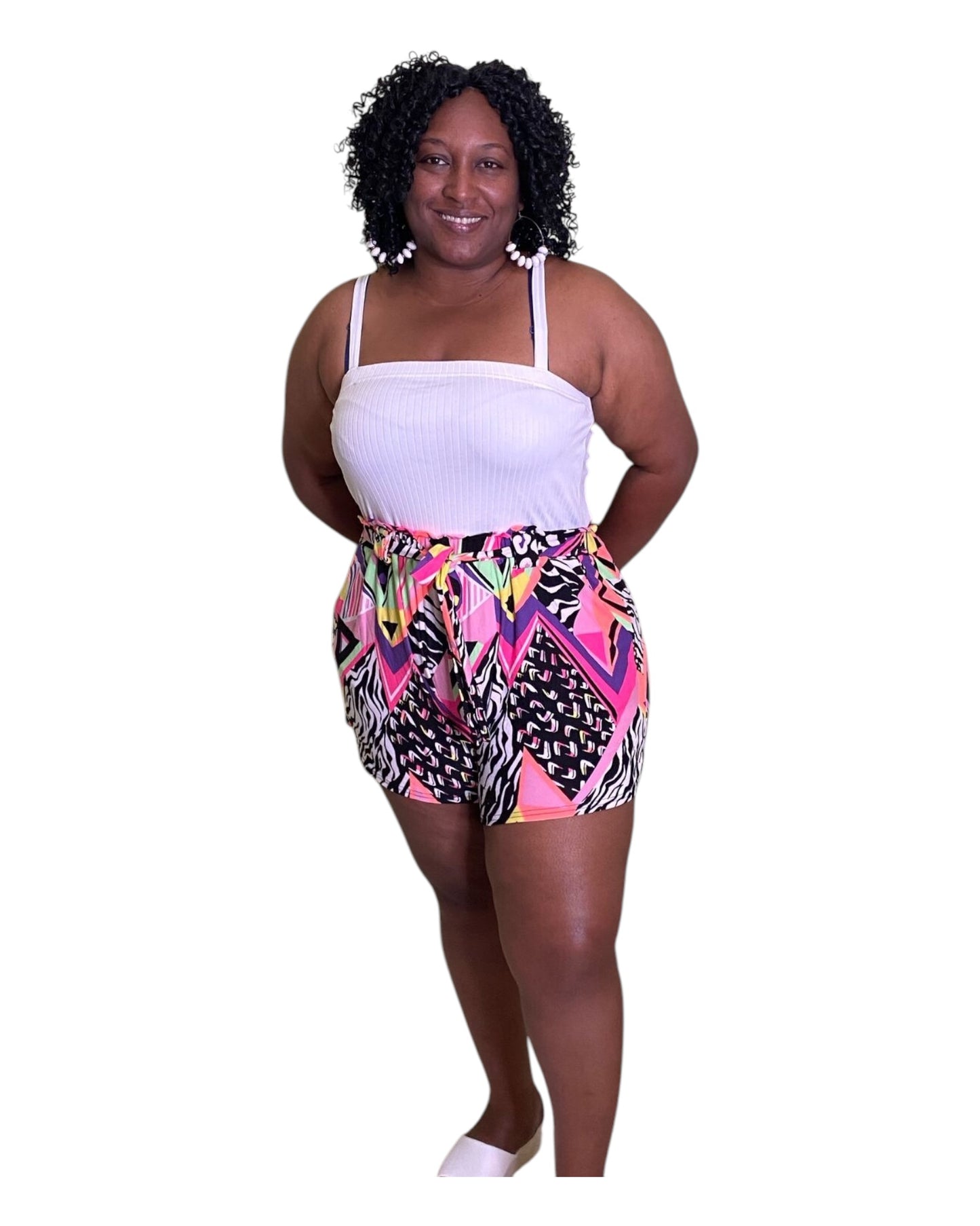 Island Energy Romper - Multicolored Plus Size