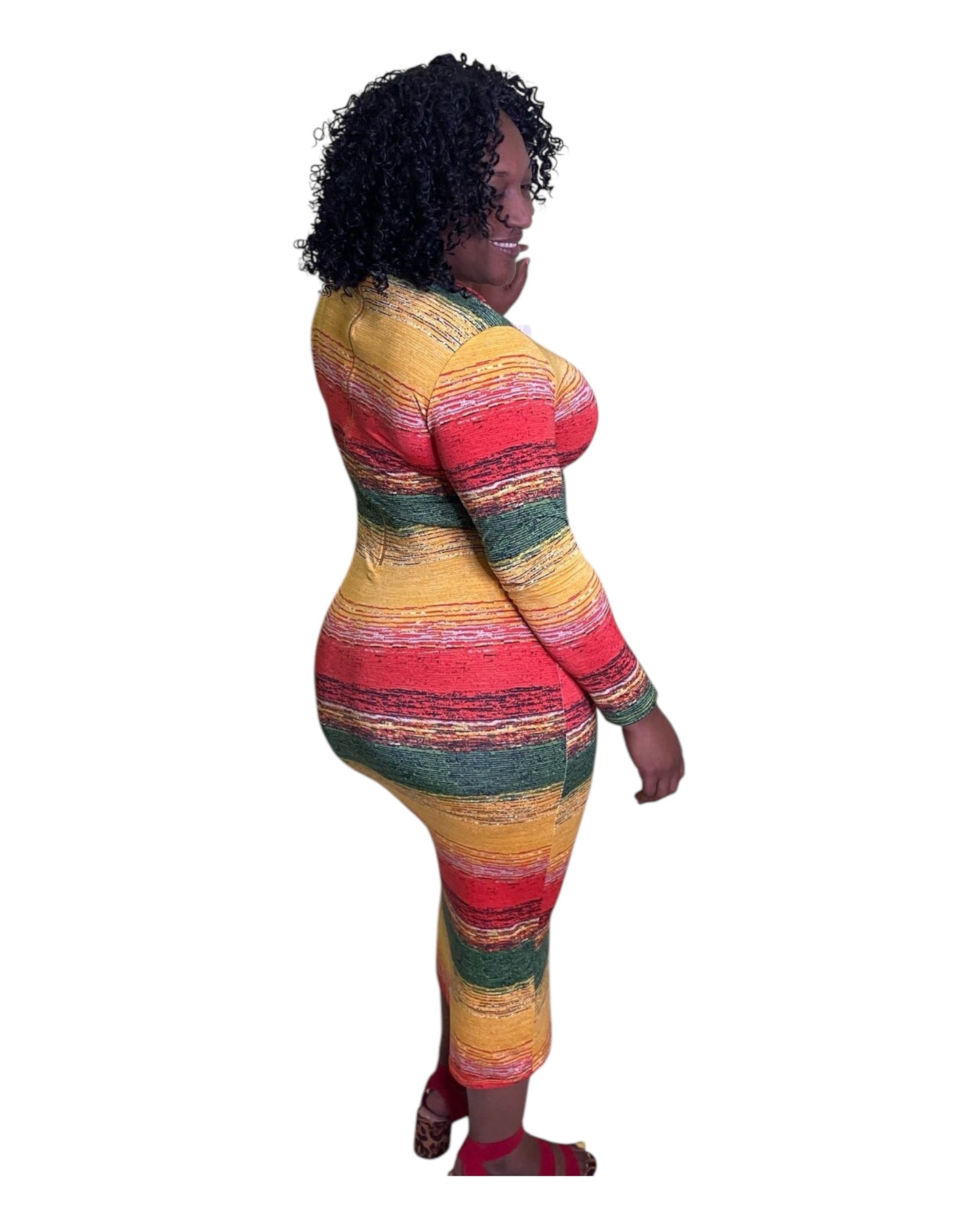 Reggae Sunset Dress - Plus Size
