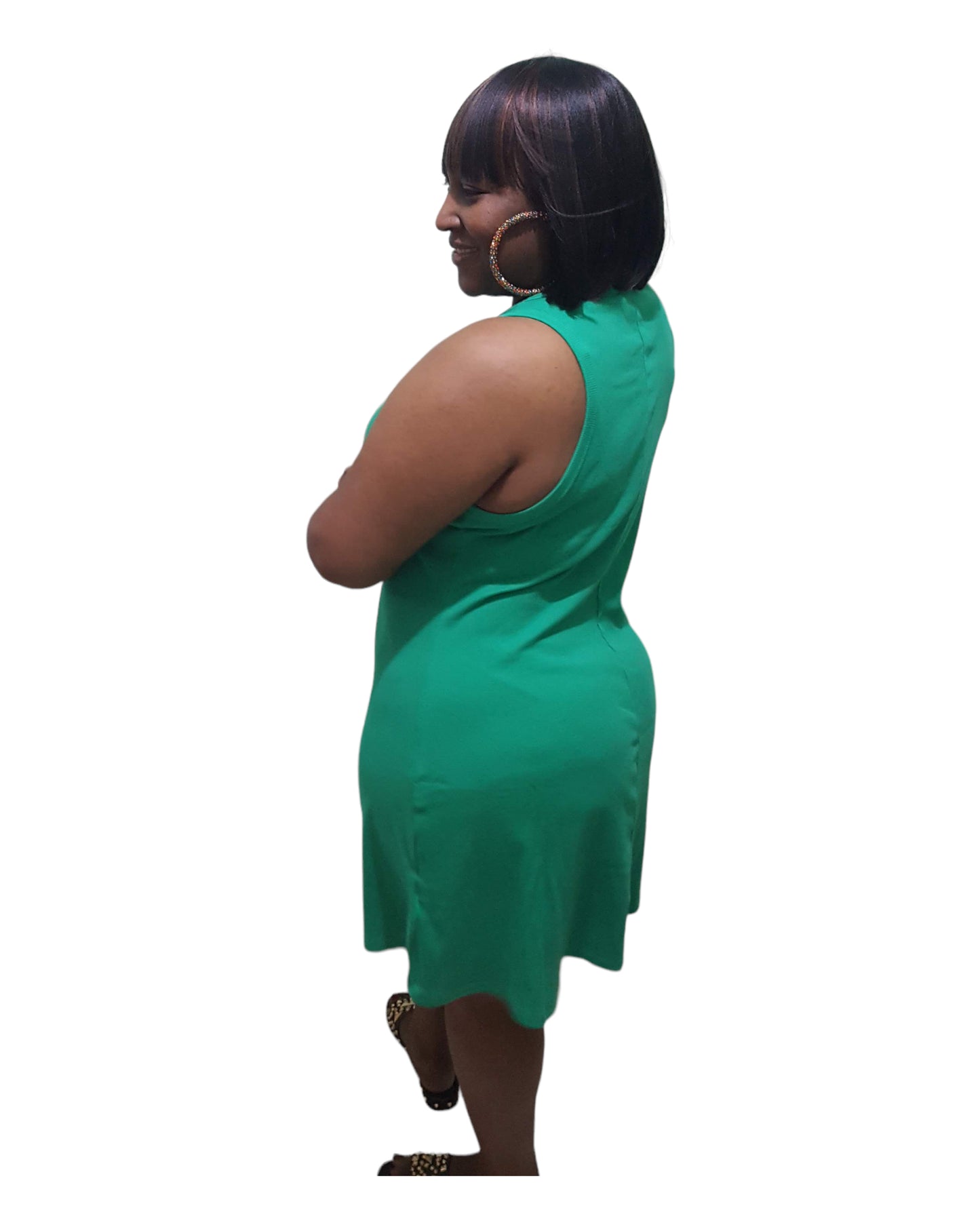 Summertime Dress - Green Plus Size