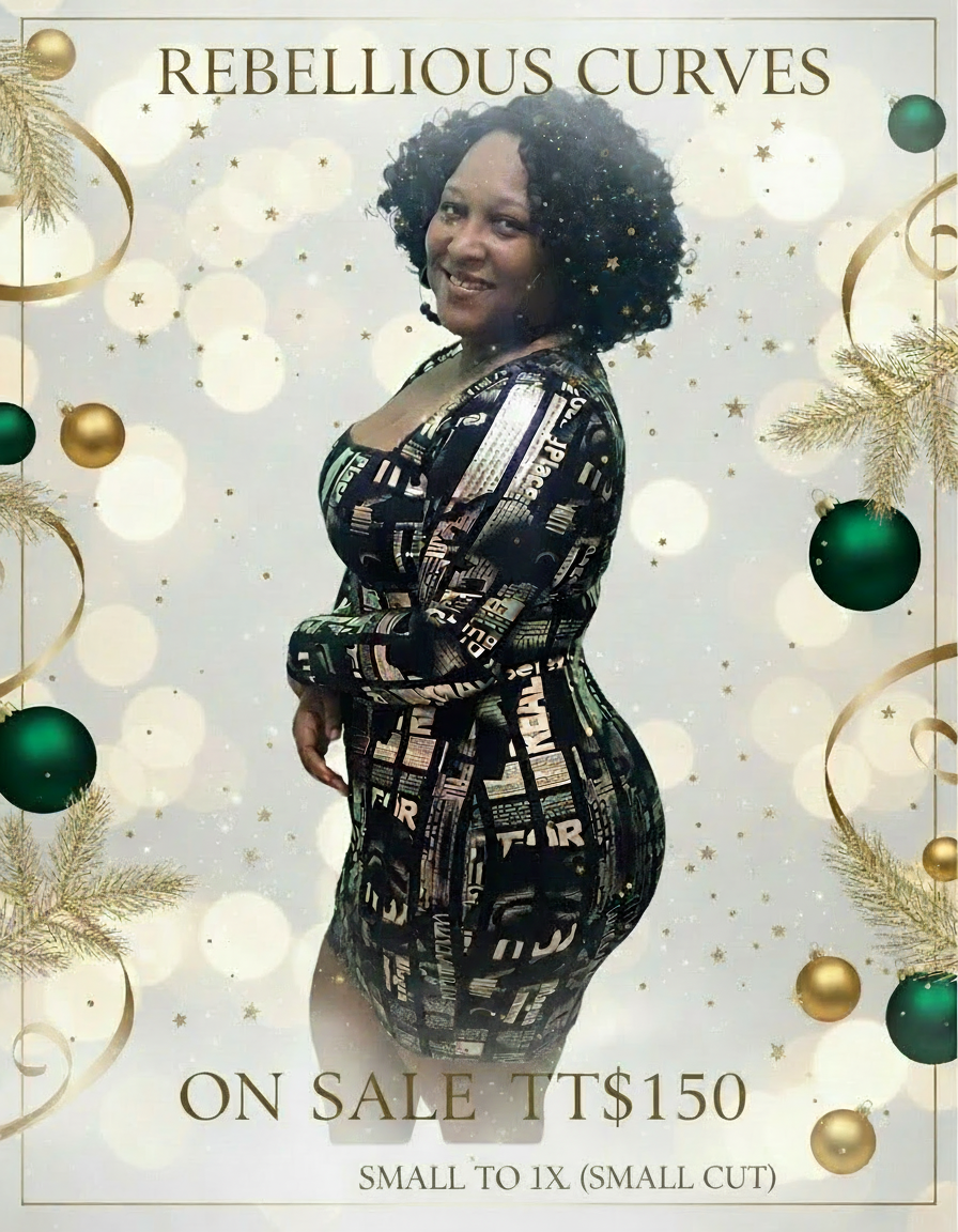 Glitz Magazine Print Dress - Regular & Plus Size