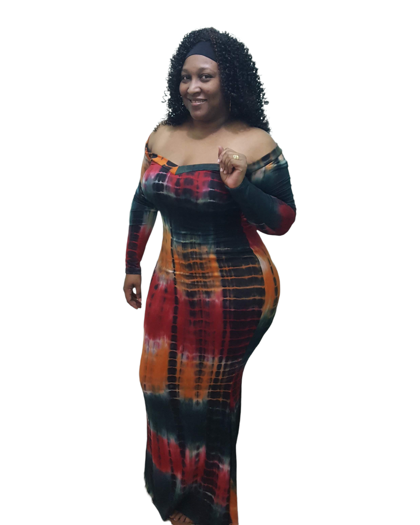 D’s Maxi Dress - Tie Dye Plus Size