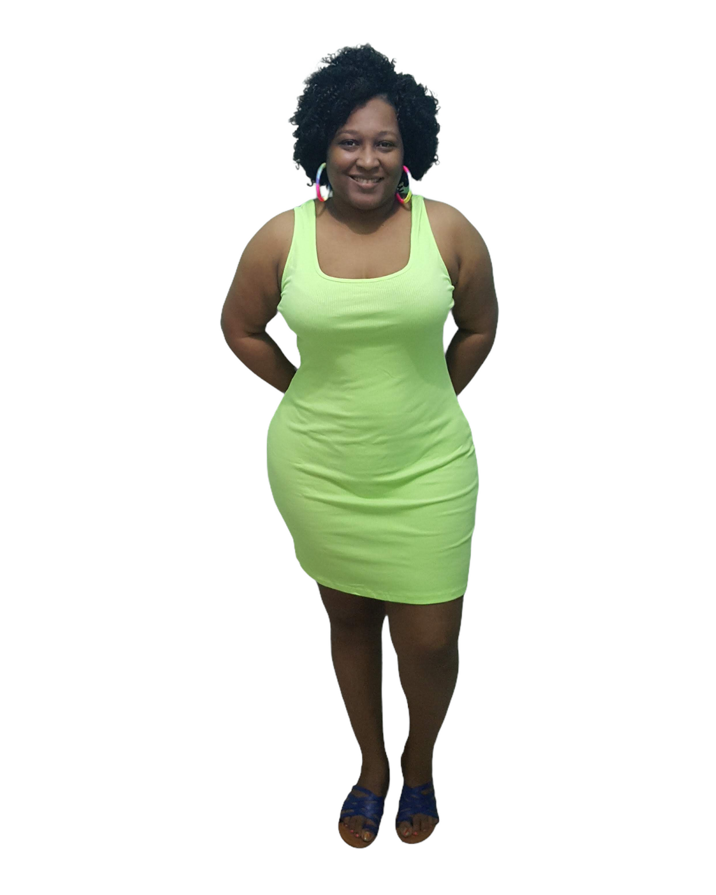 Lust Me Mini Dress - Neon Green Regular Size