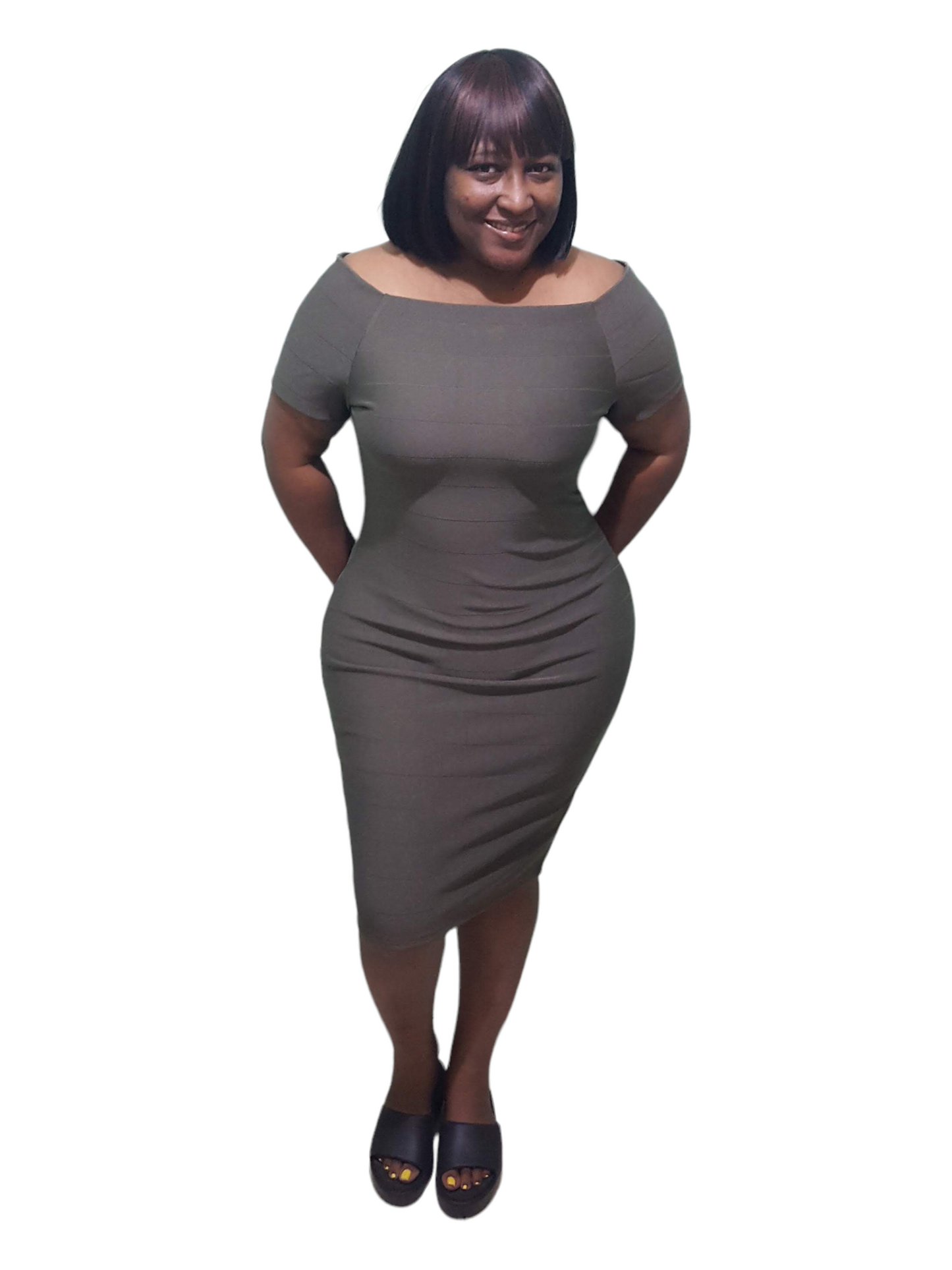 Bandage Bodycon Dress - Plus Size