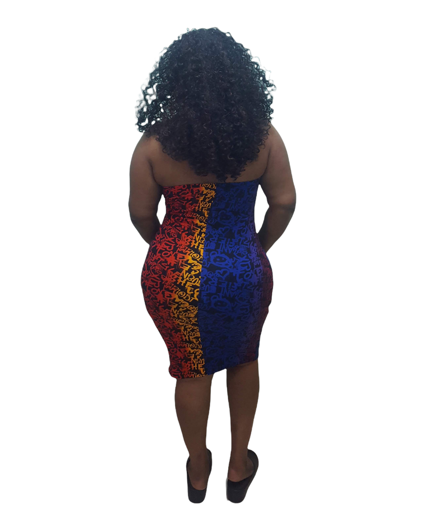 Tones Tube Dress - Plus Size
