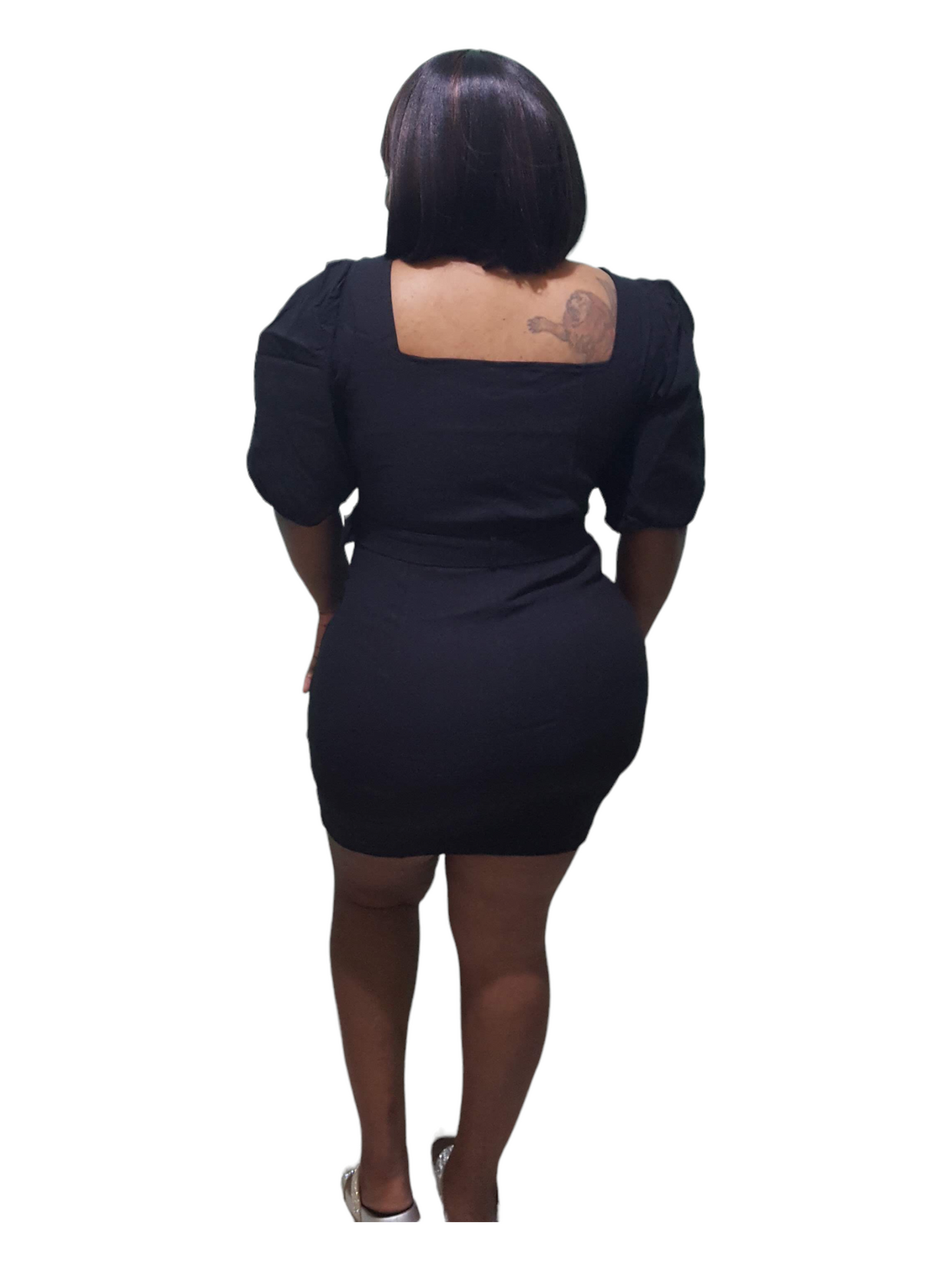 Klassy Mini Dress - Black Plus Size