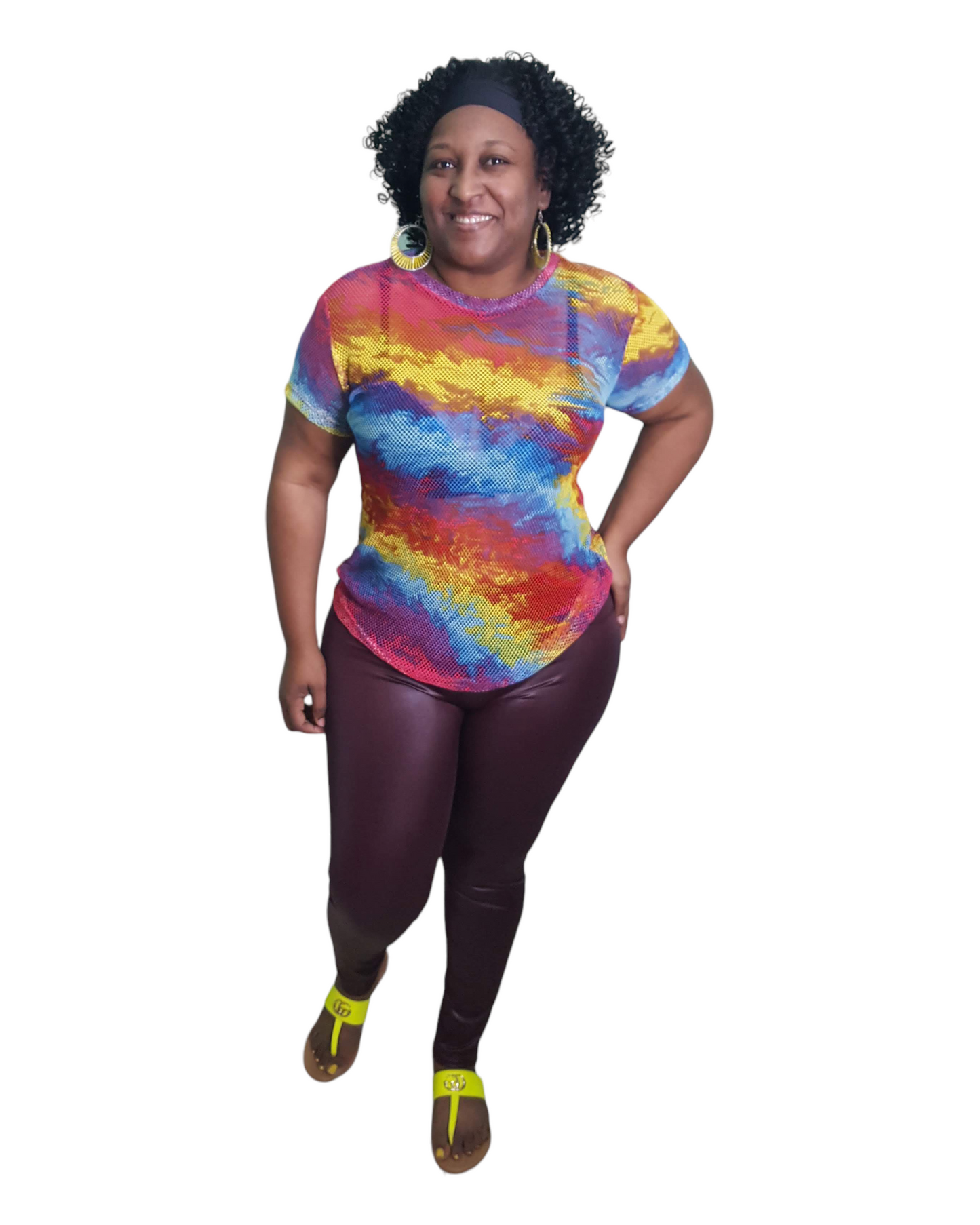 Sophia Top - Tie Dye Plus Size