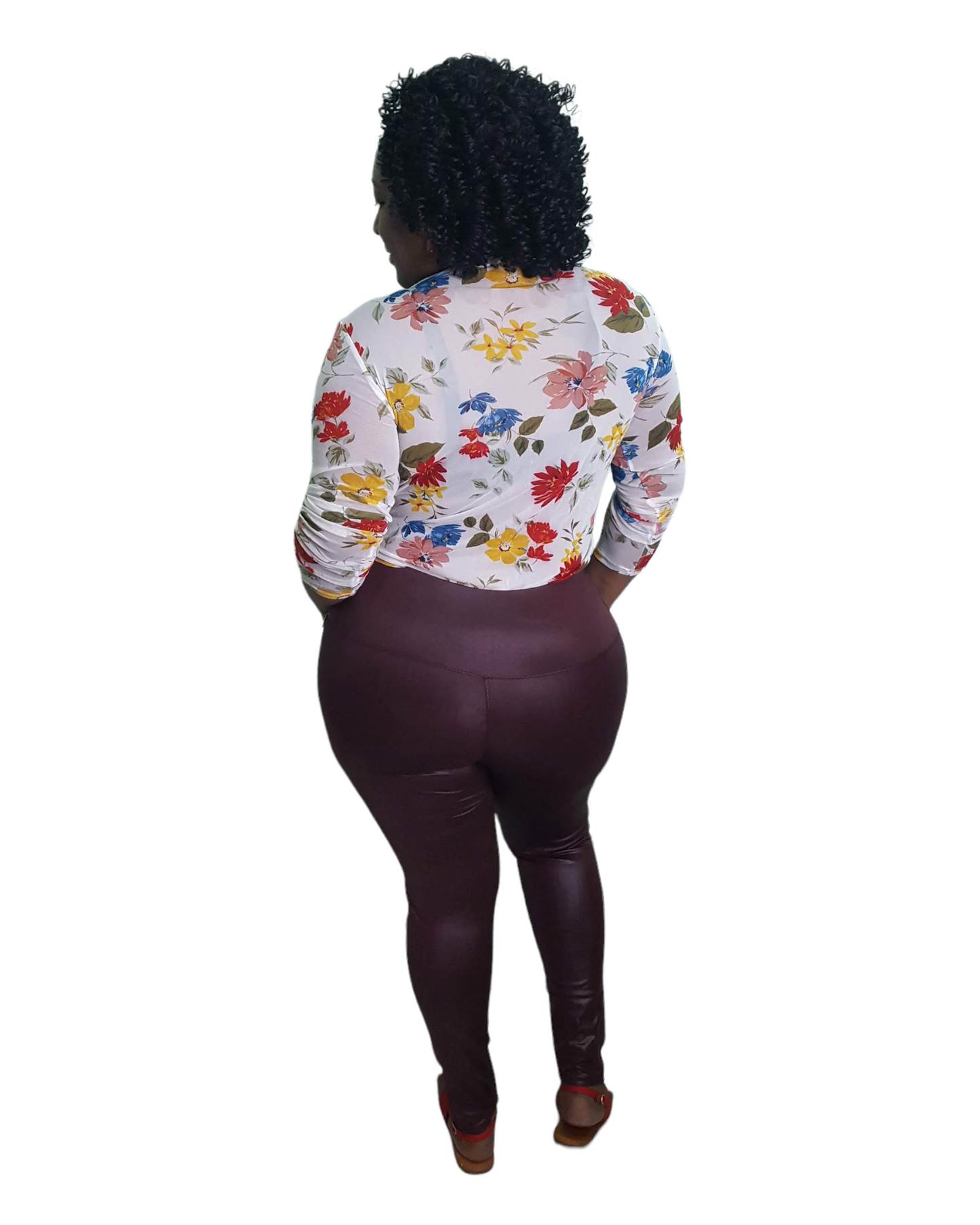 Eden Mesh Top - White Plus Size