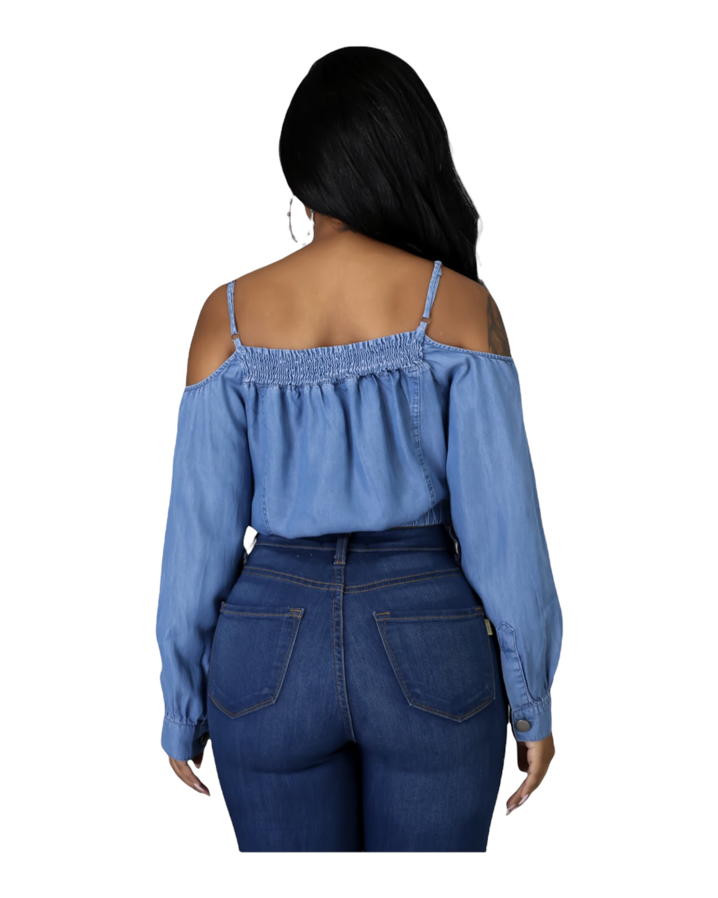 Tori Denim Top - Regular Size