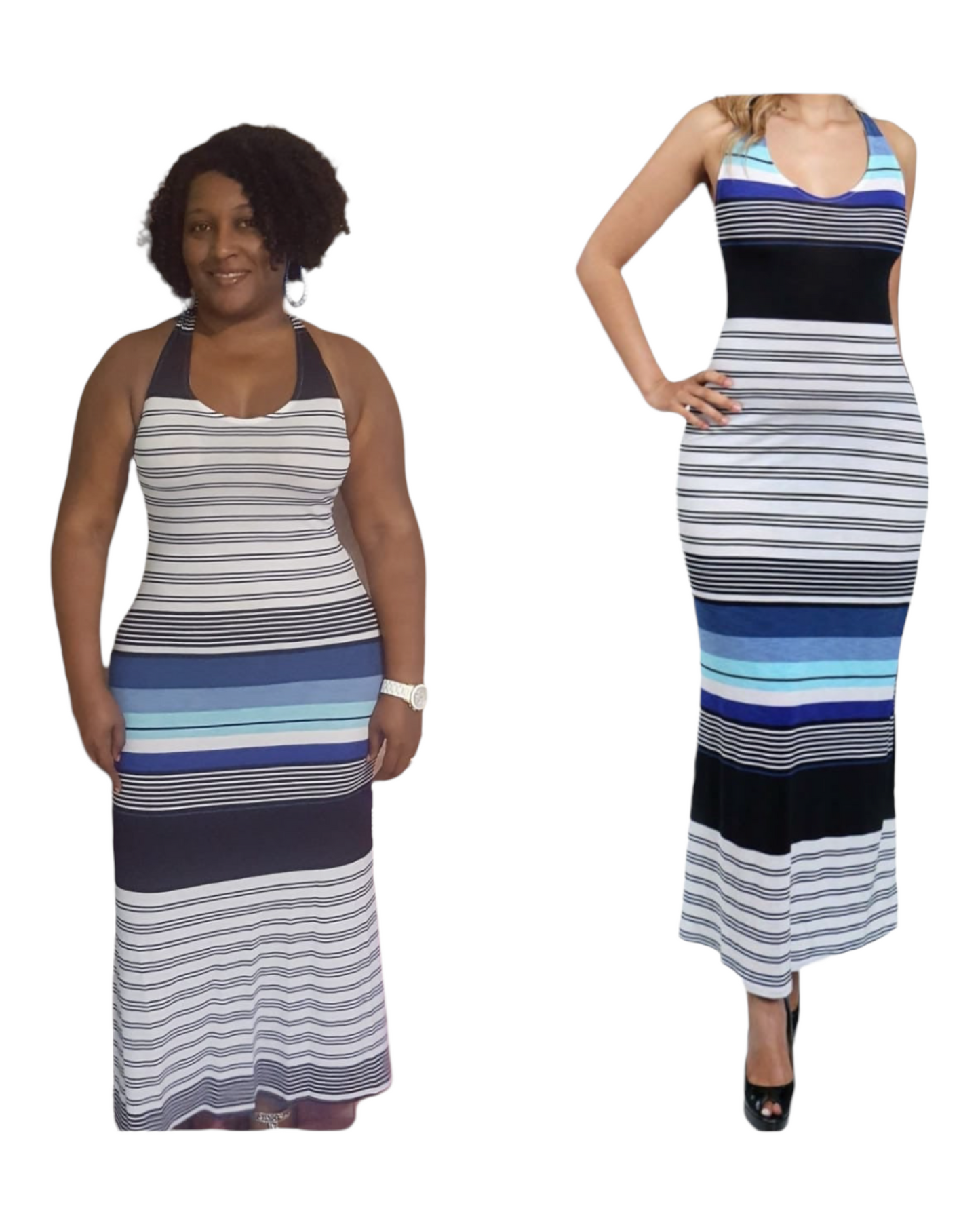Cross Back Maxi Dress - Regular Size