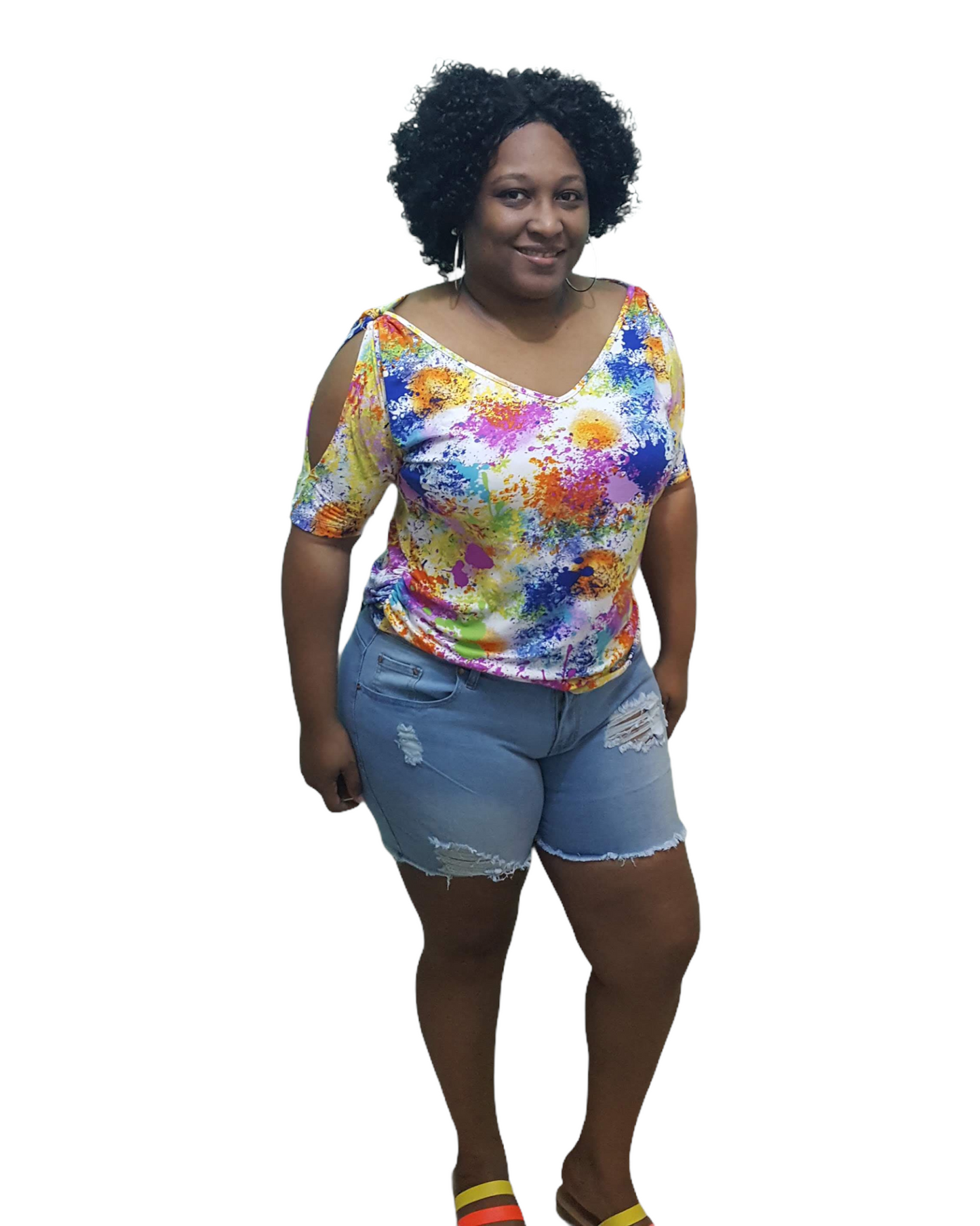 Shorto Distressed Pant - Light Plus Size