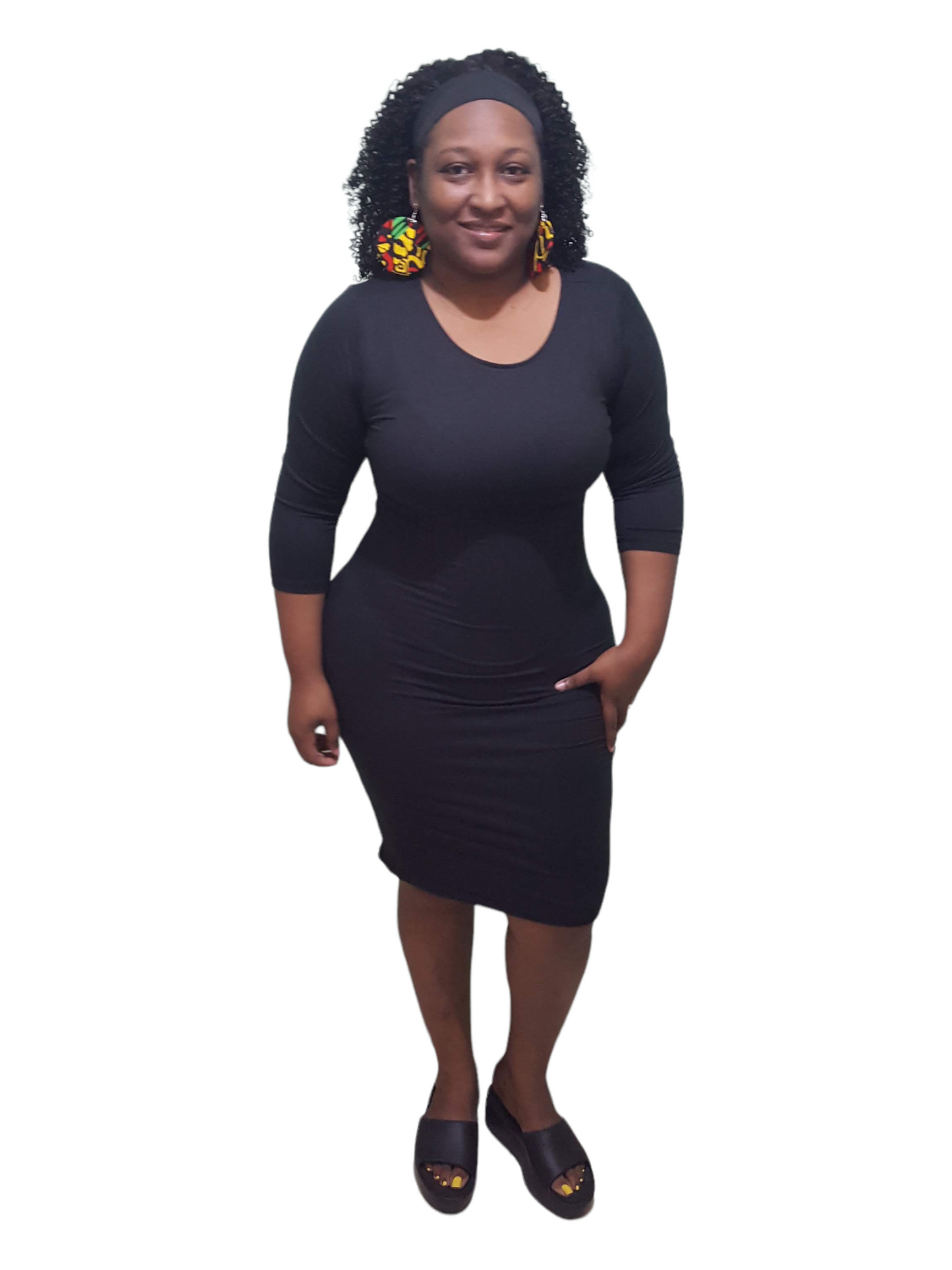 Simple Treasures Dress - Black Plus Size