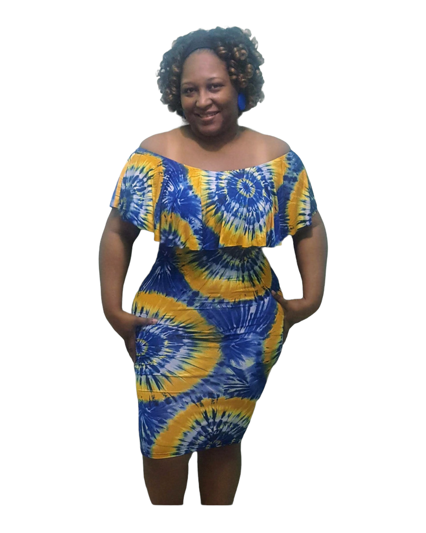 Cryssi Tie Dye Dress - Regular Size