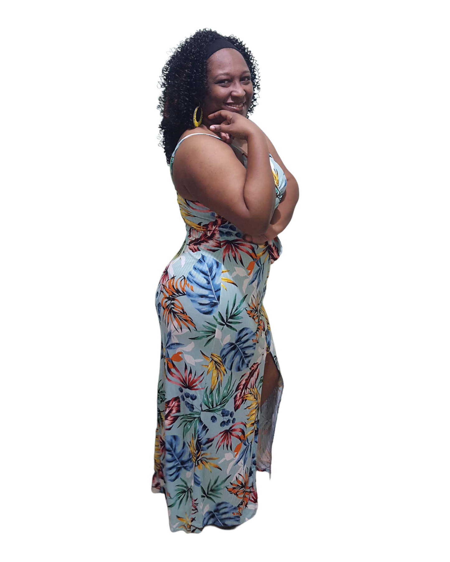 Hawaii Nights Maxi Dress - Jade Plus Size