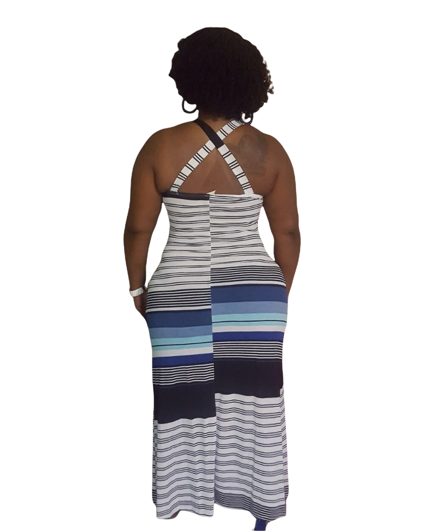 Cross Back Maxi Dress - Regular Size