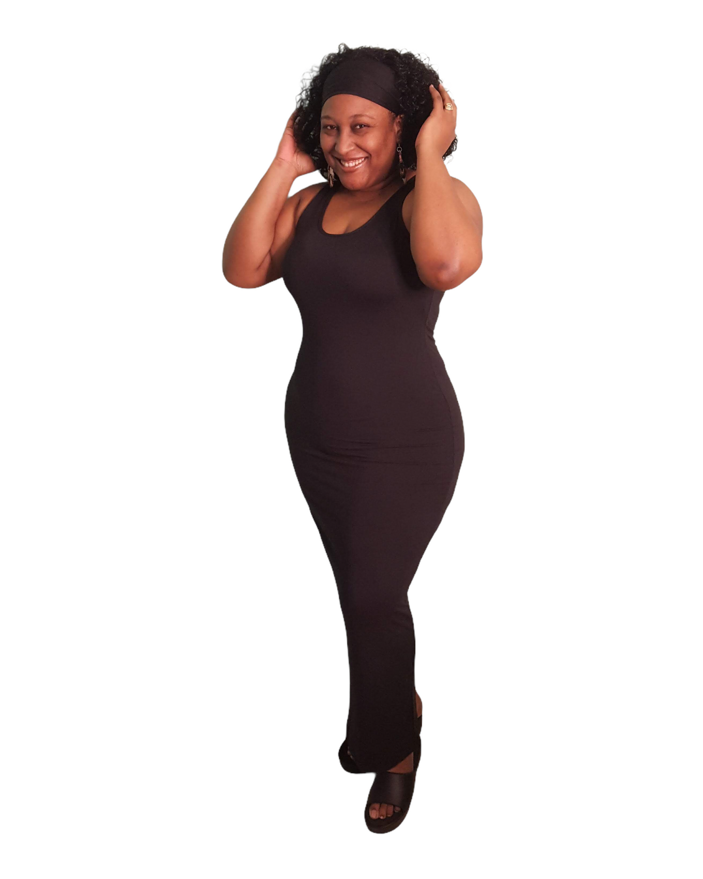 Maxi Mania Dress - Black Plus Size