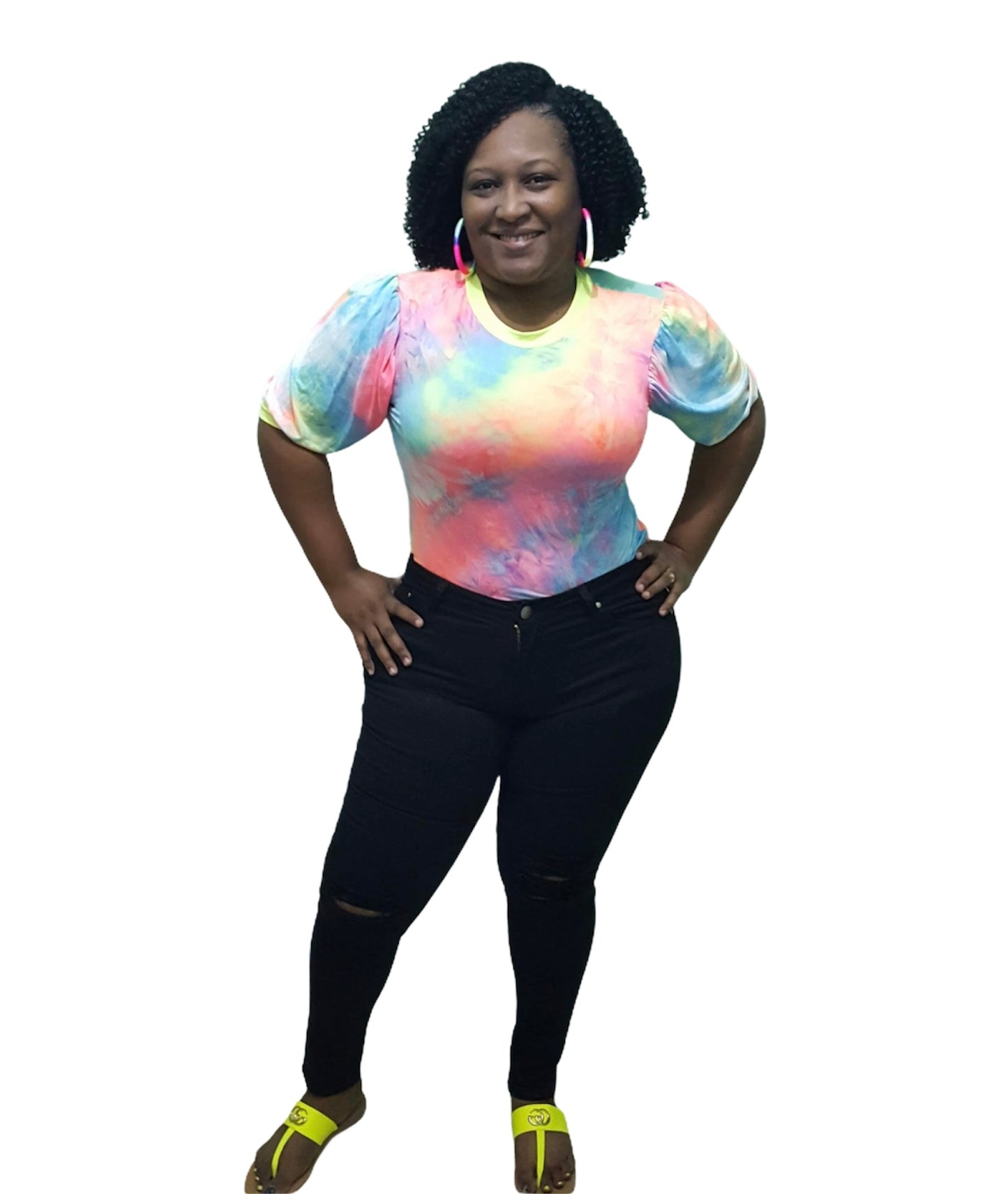 Slashed Jeans - Plus Size