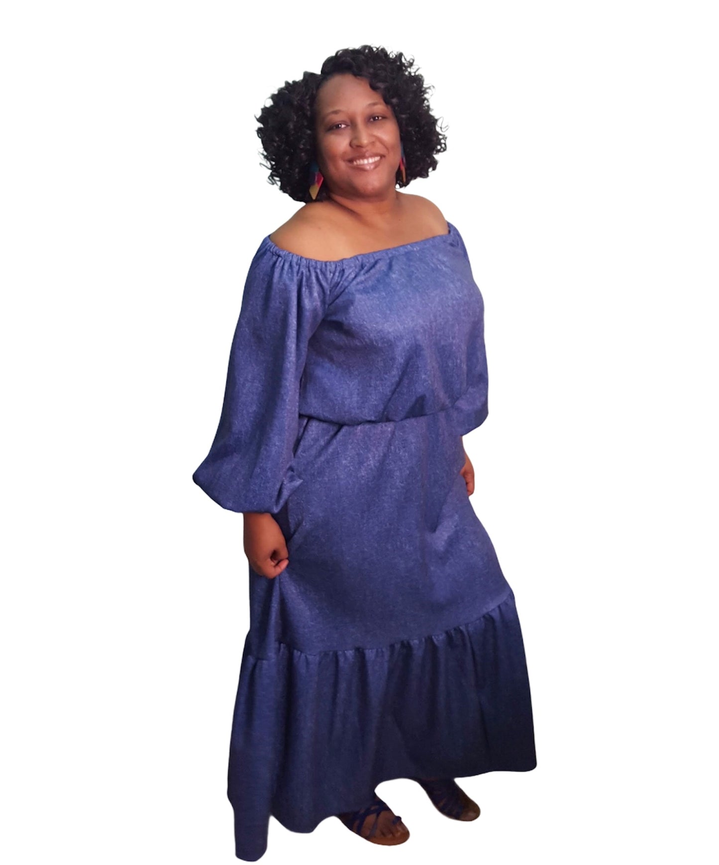 Tasha Denim Skirt and Top - Plus Size