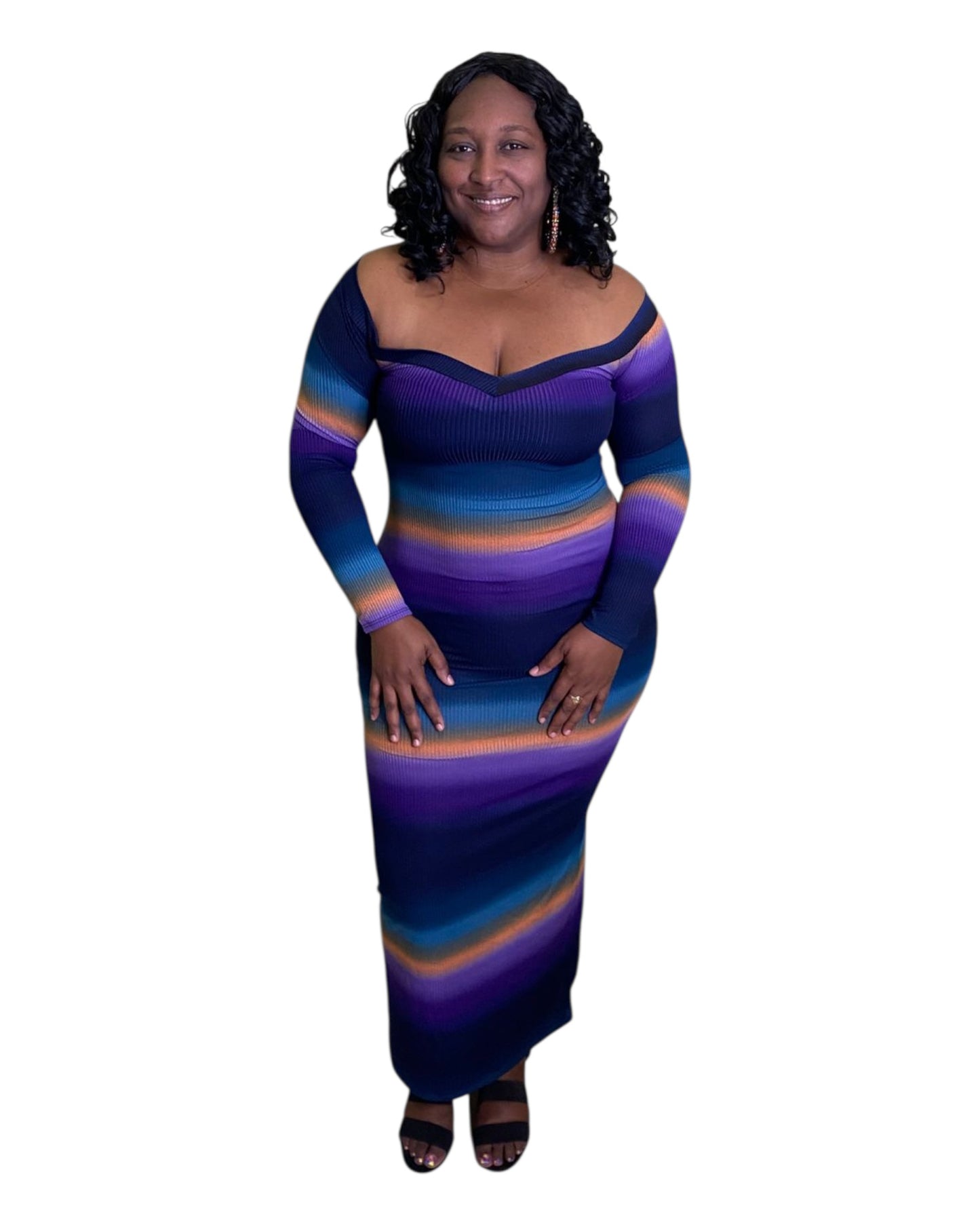 After Glow Maxi Dress - Purple Plus Size