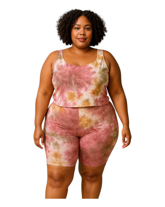 Amber Glow Biker Set- Plus Size