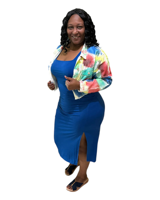 Blue Mirage Dress - Plus Size