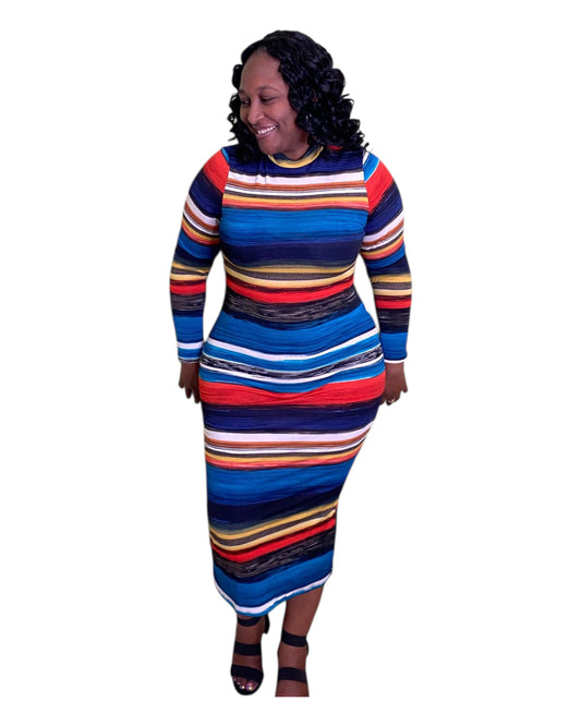 Firecracker Fit Midi Dress - Plus Size