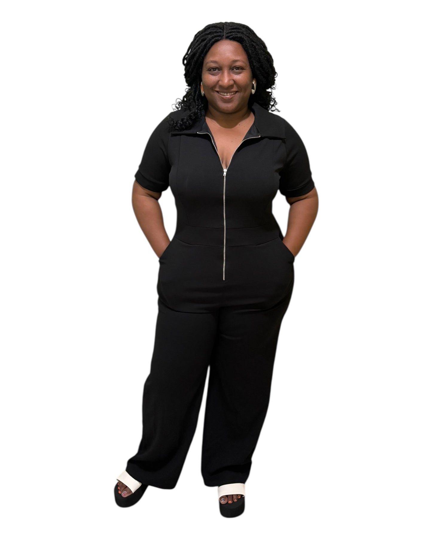 All-Black Authority Jumpsuit - Plus Size