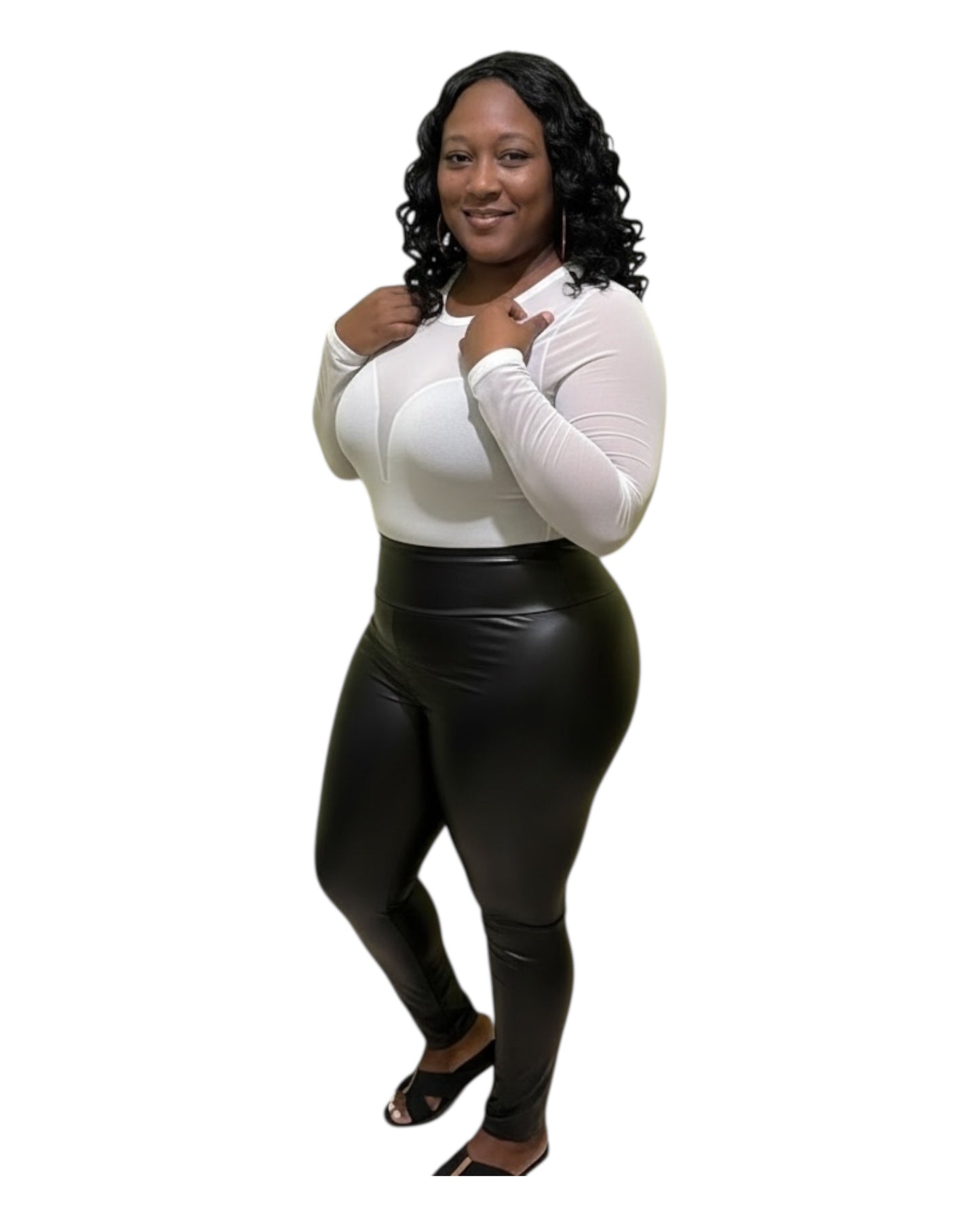 Cloud Control Bodysuit - White Plus Size