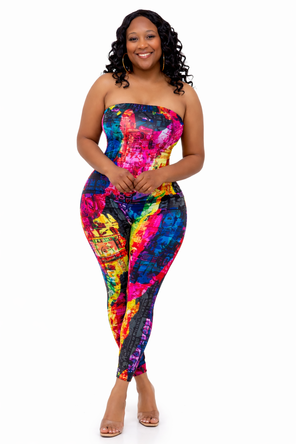 Vivid Vibes Jumpsuit - Plus Size