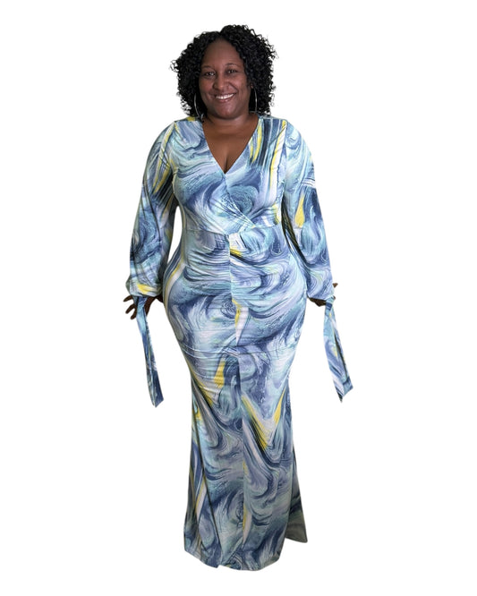 Ocean Maxi Dress - Plus Size