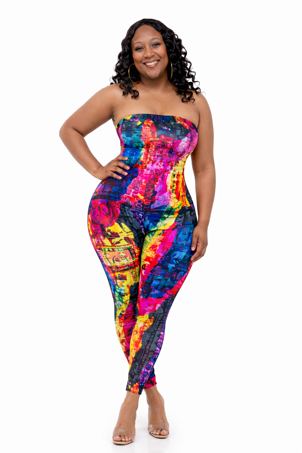 Vivid Vibes Jumpsuit - Plus Size