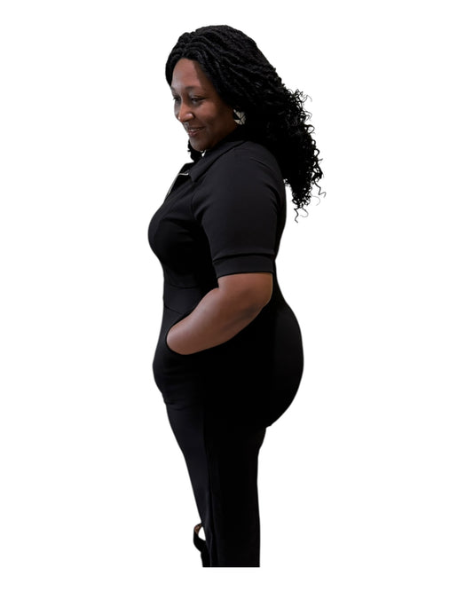 All-Black Authority Jumpsuit - Plus Size