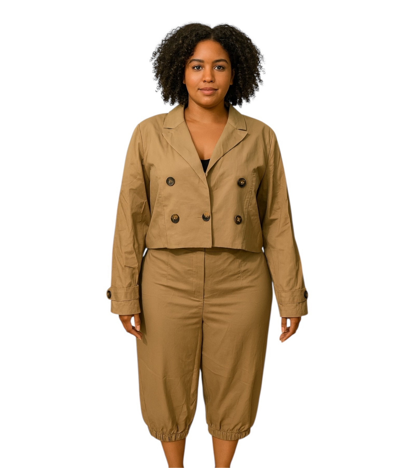 Khaki Power Set- Plus Size
