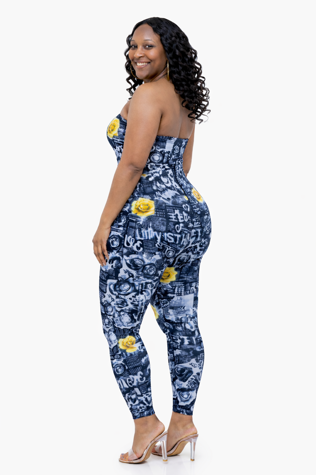 Statement Press Jumpsuit - Plus Size