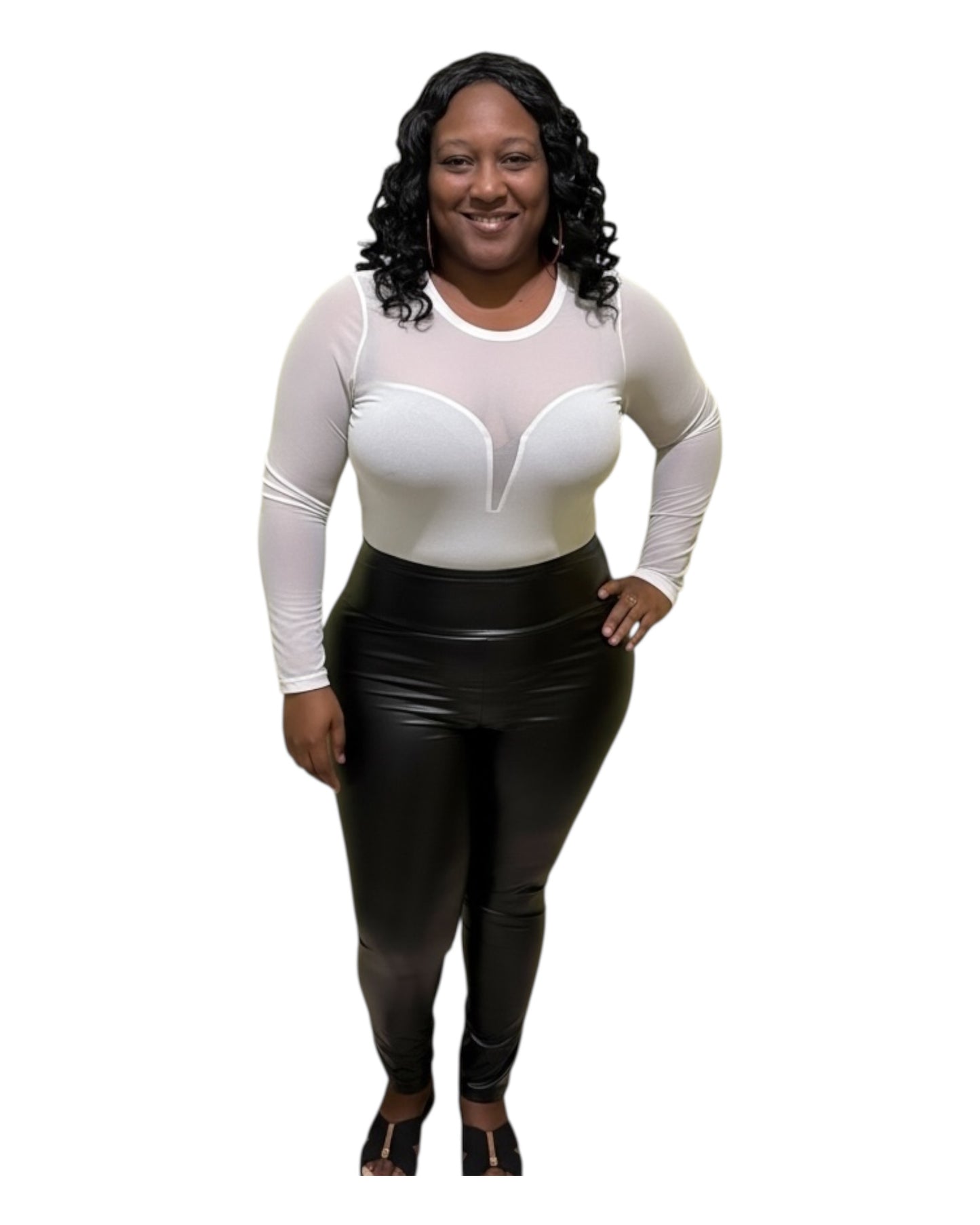 Cloud Control Bodysuit - White Plus Size