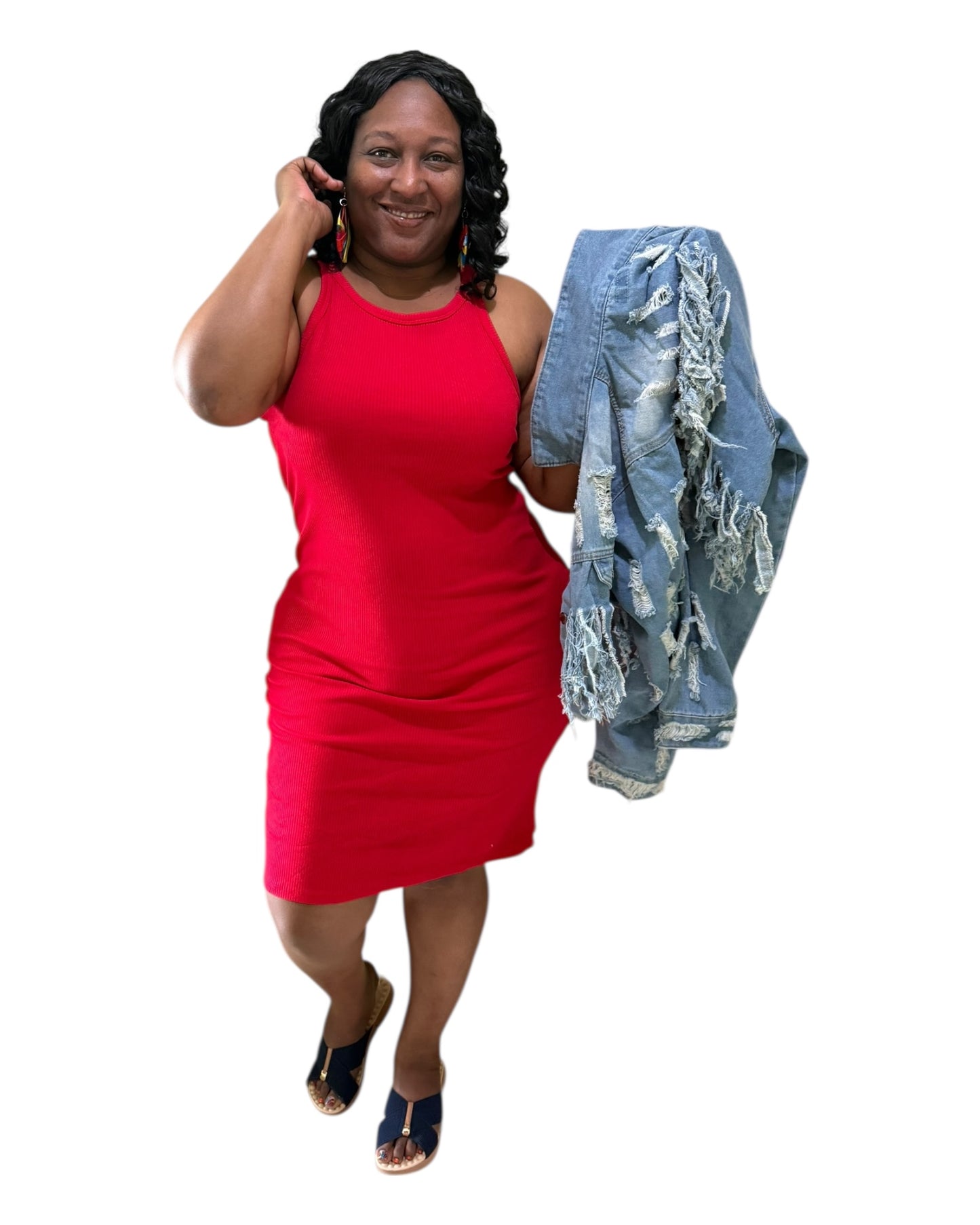 Sway Dress - Red Plus Size