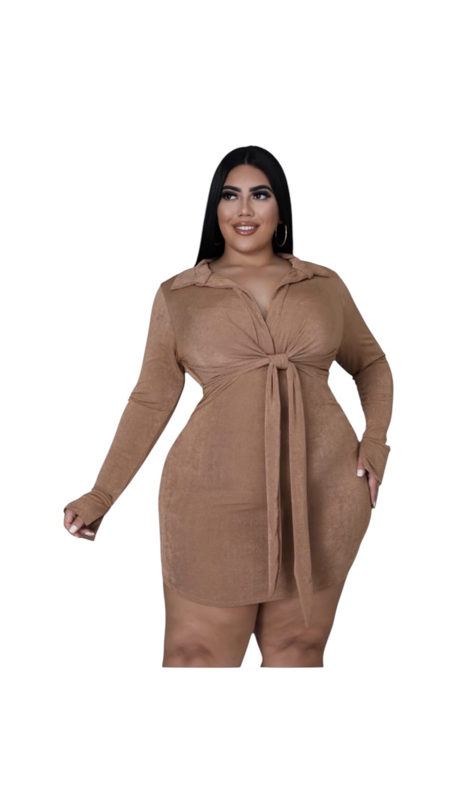 Golden Allure Dress - Plus Size
