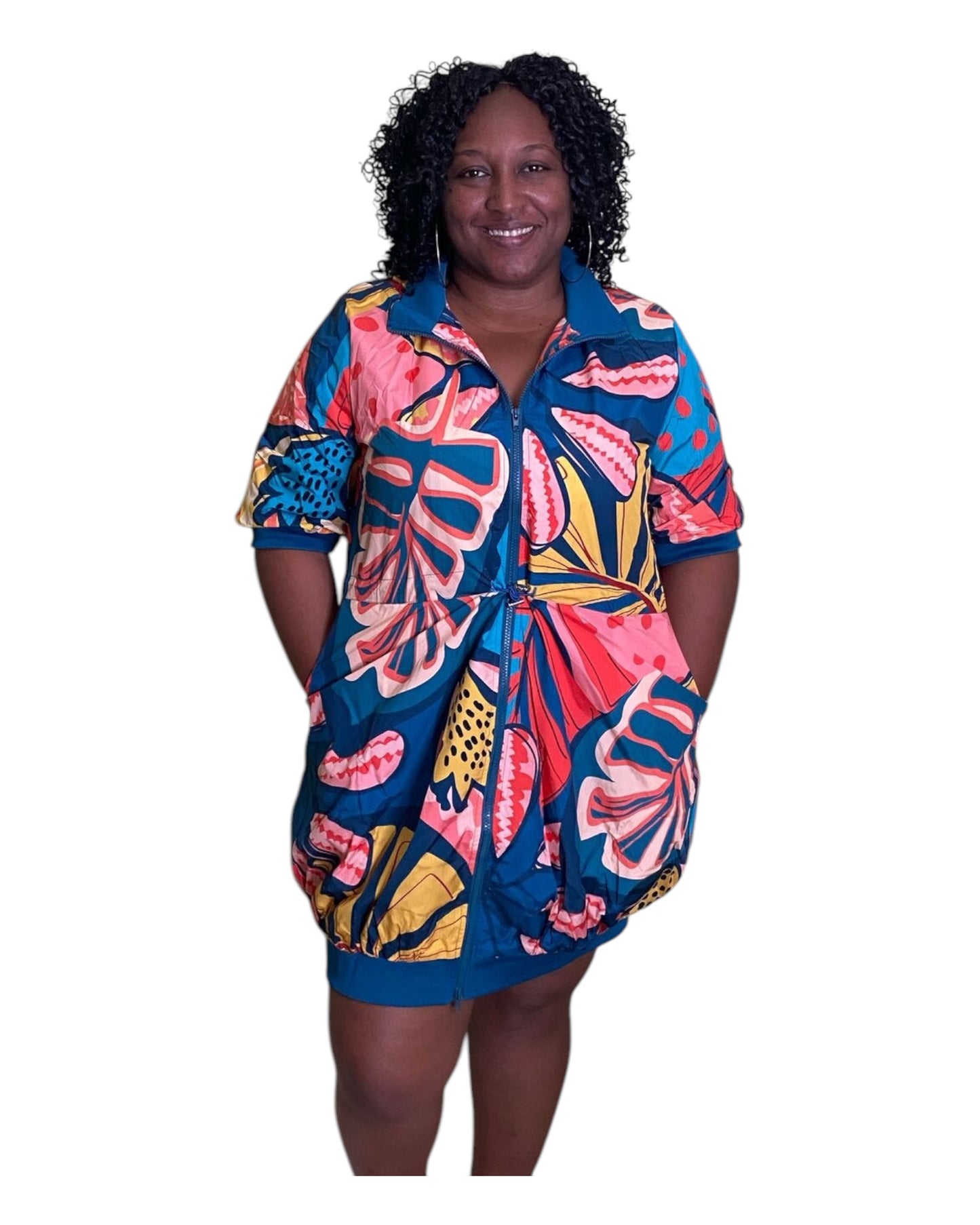 Island Pulse Dress - Multicoloured Plus Size