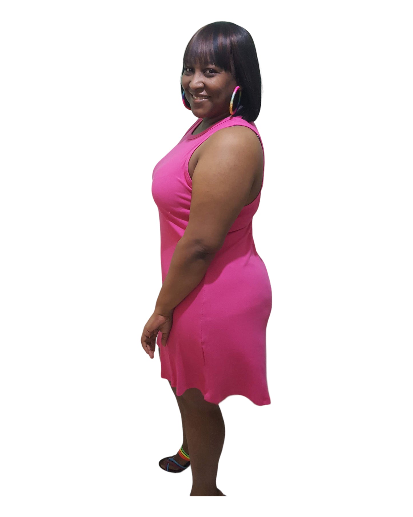 Summertime Dress - Pink Plus Size