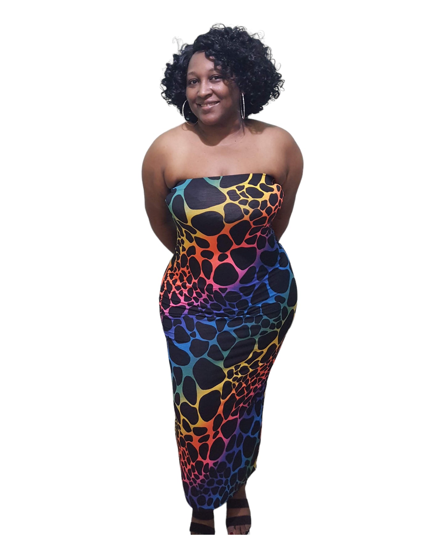 Wild Maxi Set - Blue Plus Size