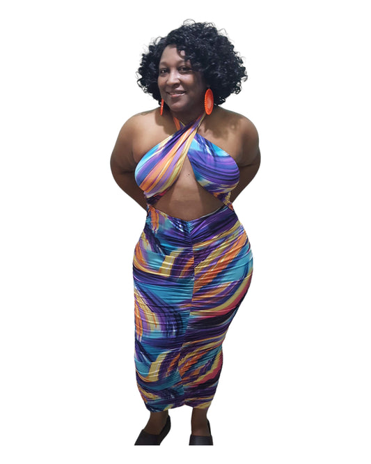 Oasis Halter Dress - Plus Size
