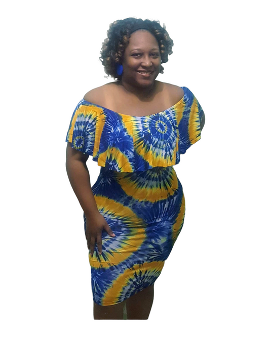 Cryssi Tie Dye Dress - Regular Size