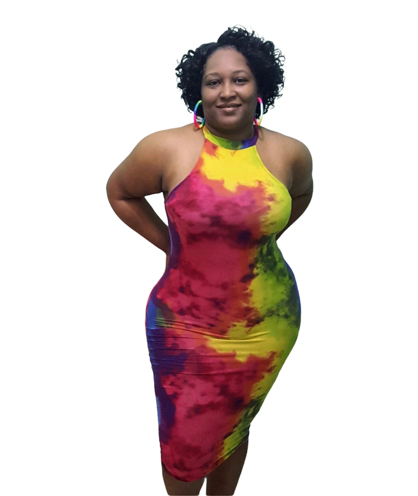 Spicy Tie Dye Dress- Regular Size