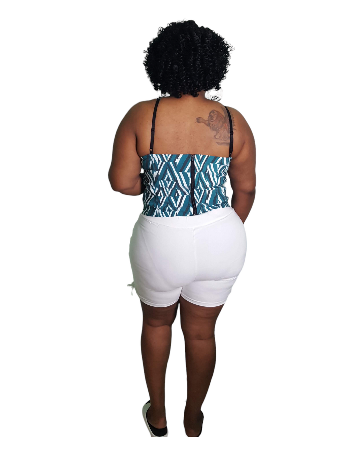 Alexia Crop Top - Tribal Plus Size